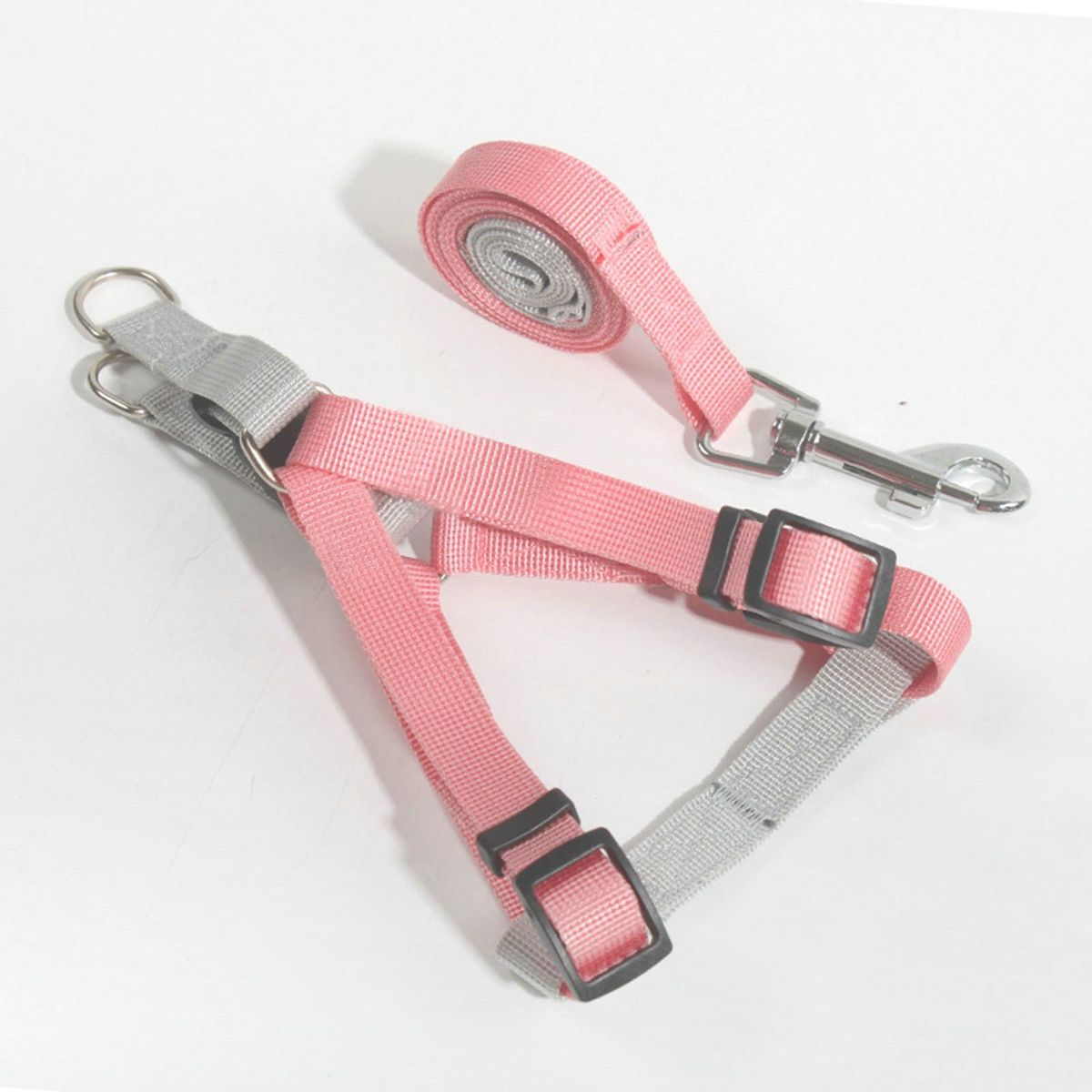 1 Set Dog Leash Anti-choking Pet Traction Rope Pink