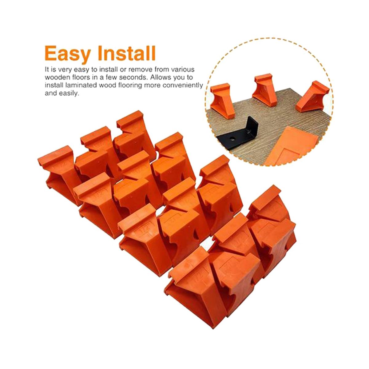 40Pcs Flooring SpacersLaminate Wood Flooring ToolsCompatible WithVinyl PlankHardwood Floating Floor Installation Etc