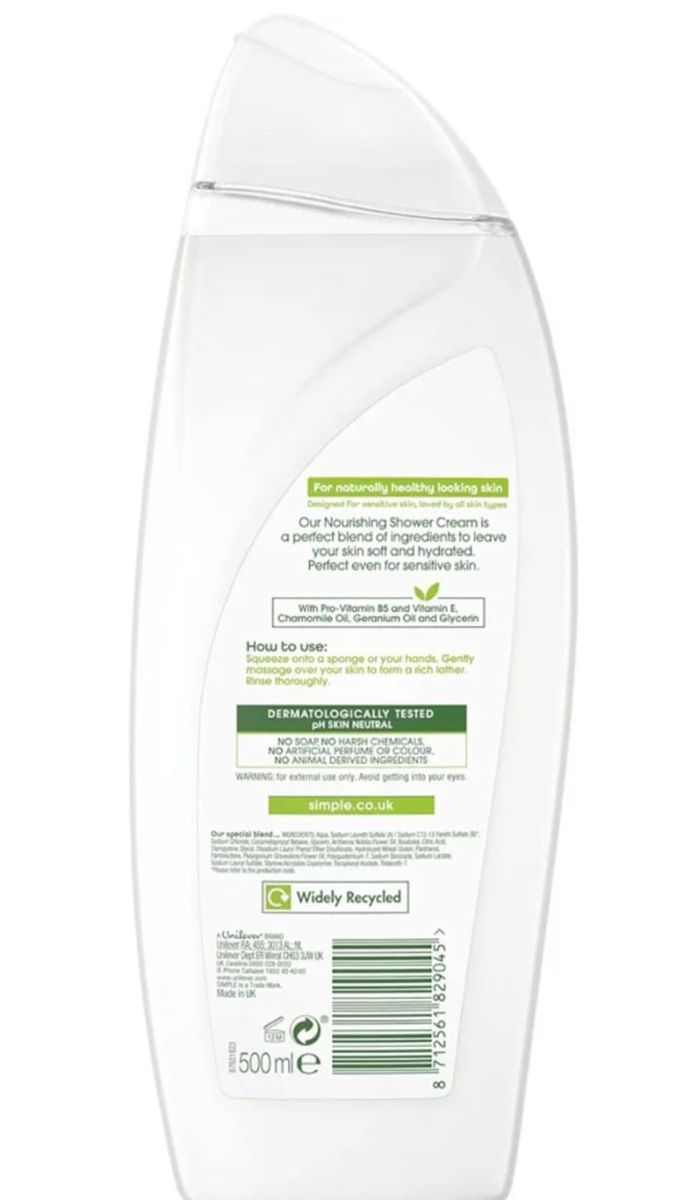 Kind To Skin Nourishing Body Wash 500ml Cleaning