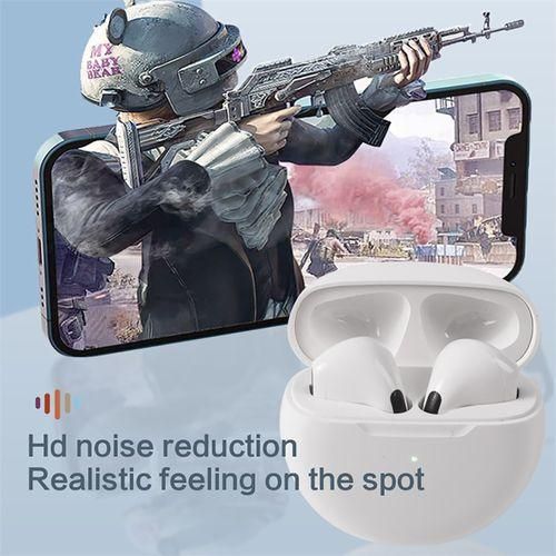 Pro 6 Orange Wireless Headphones Compact Headphones Earbuds