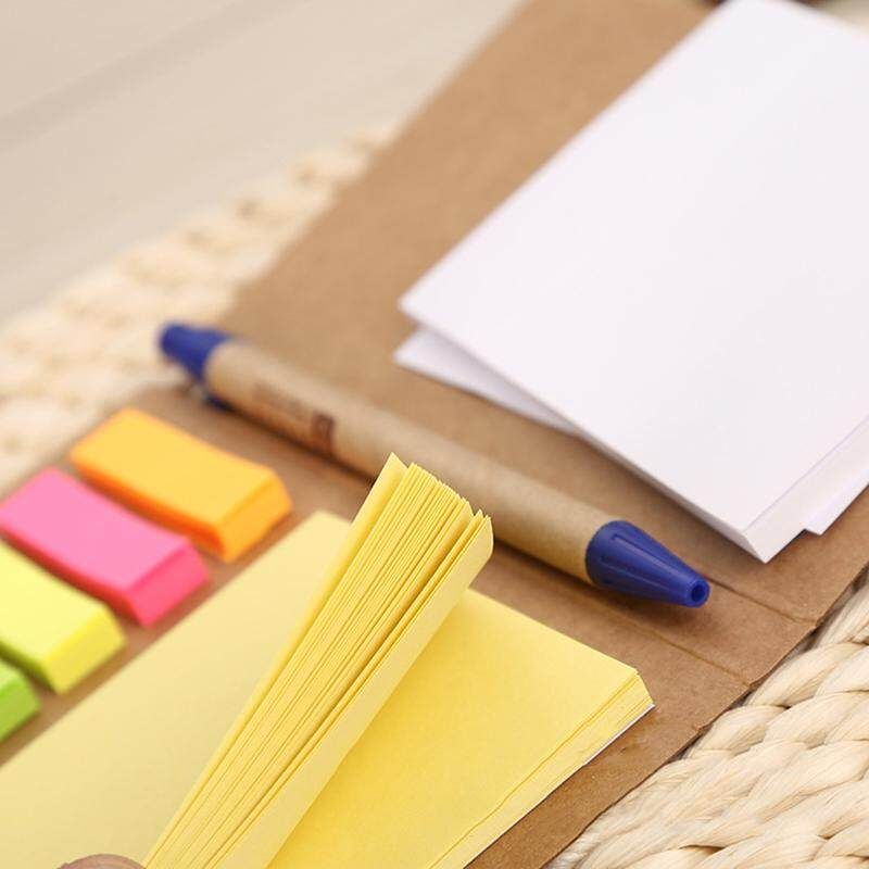Fashion New Particular Exquisite And Fancy Creative Hardcover Memo Pad Post It Notepad Sticky Notes Kawaii Stationery Diary Notebook Office School Supplies + Pen Fashion