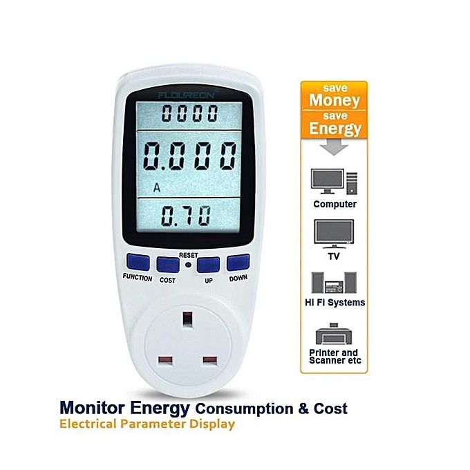 Power Meter - Kilowatt-Hour	 Volts	 Amps & Watt Monitor"""
