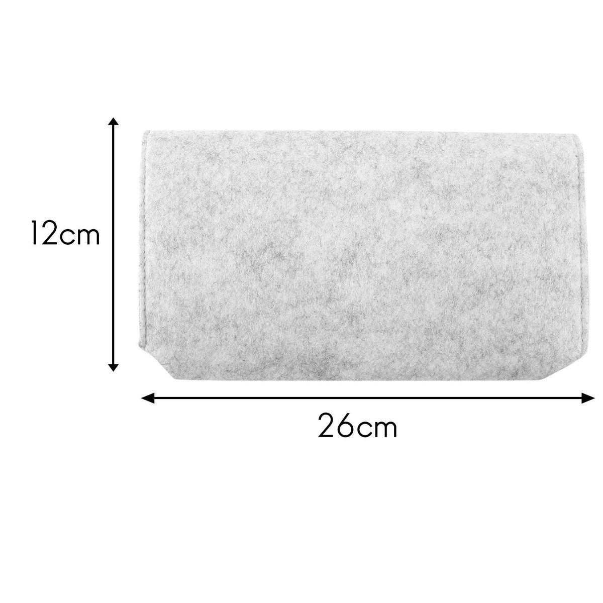 For Nintendo Switch Case - Gray Felt Protective Carry Case Cover Bag Pouch for Nintendo Switch Console