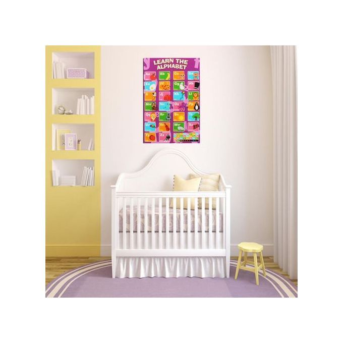 New Alphabet Poster Learn My ABC Wall Chart Fun Children's Educational 20 X13"