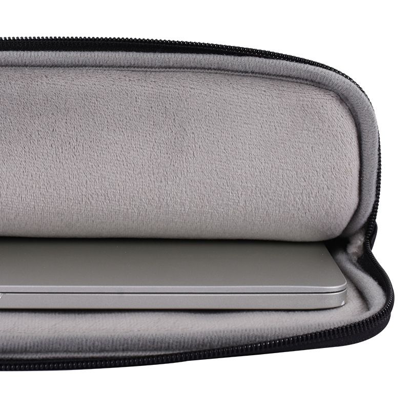 Laptop Sleeve PU Leather Protective Case Carrying Bag-Black