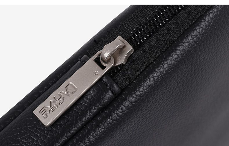 Laptop Sleeve PU Leather Protective Case Carrying Bag-Black