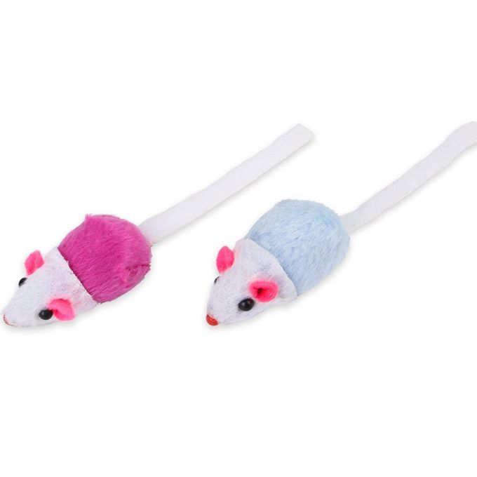 21pcs Cat Toy Two-way Tunnel Fish Interactive Feather Pusher Fluffy Rat Colorful