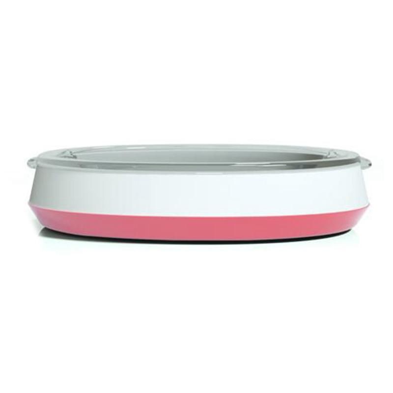 Pink Pet Glass Bowl Dog Cat Drinking Water Feeding Bowl