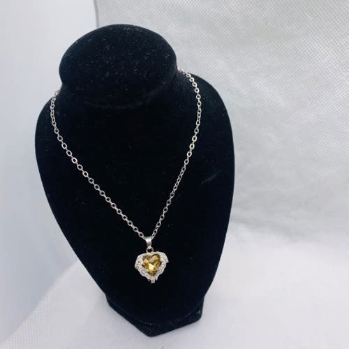 Caged Heart Pendant Necklace