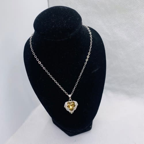 Caged Heart Pendant Necklace