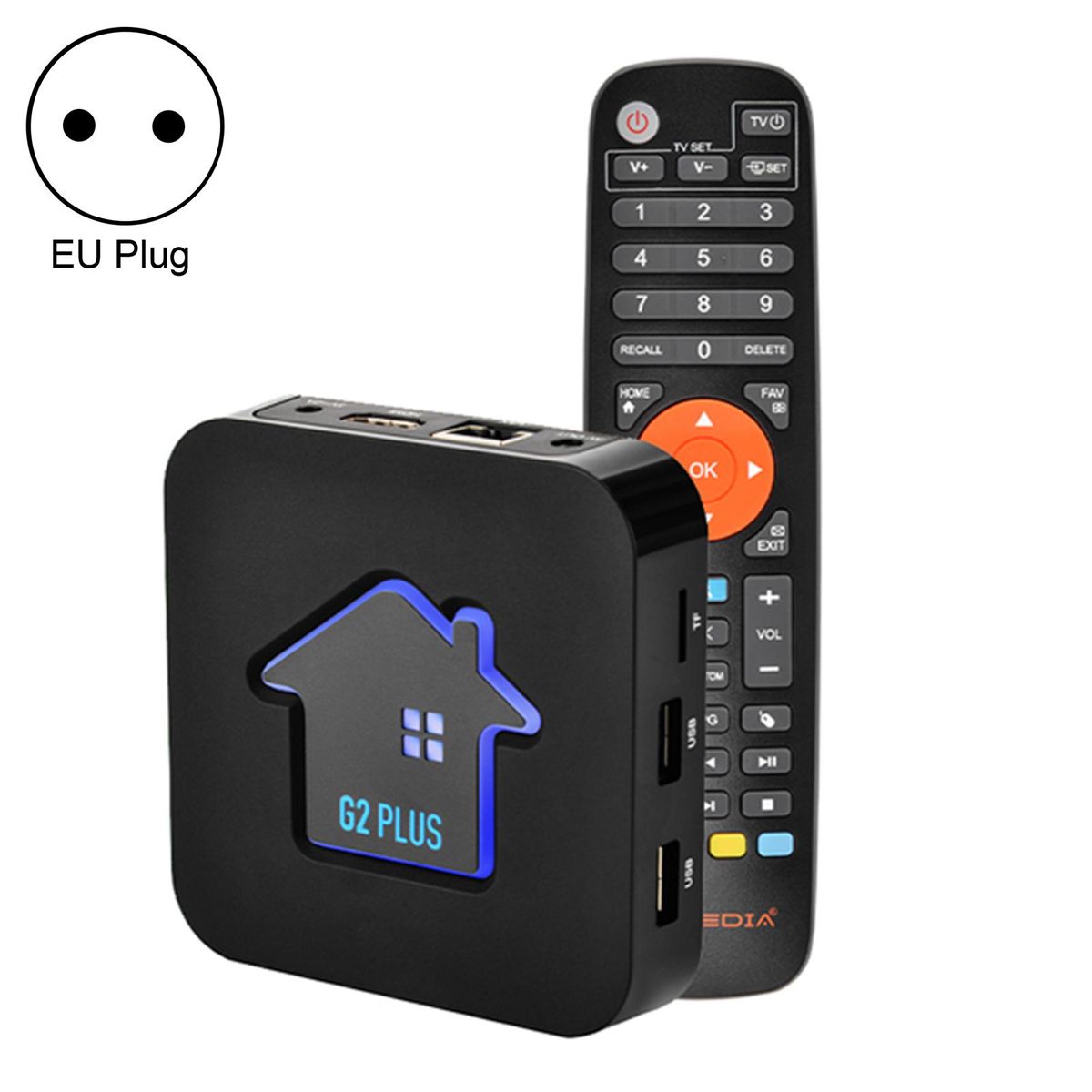 1 Set TV-Box Multi-Language Set-Top Box EU Plug