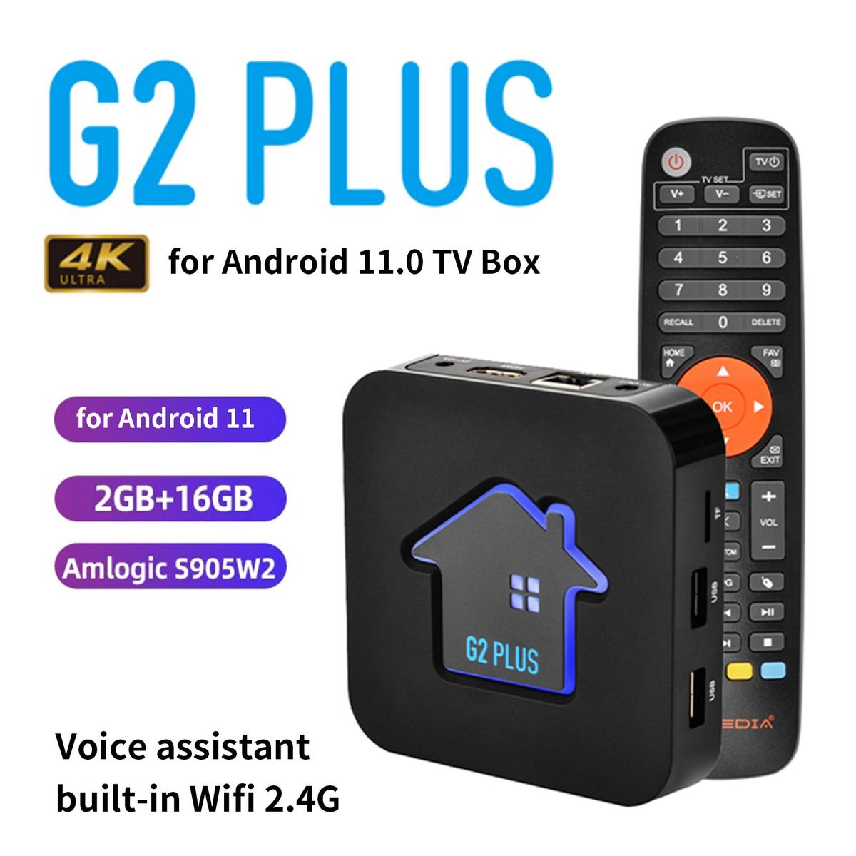1 Set TV-Box Multi-Language Set-Top Box EU Plug