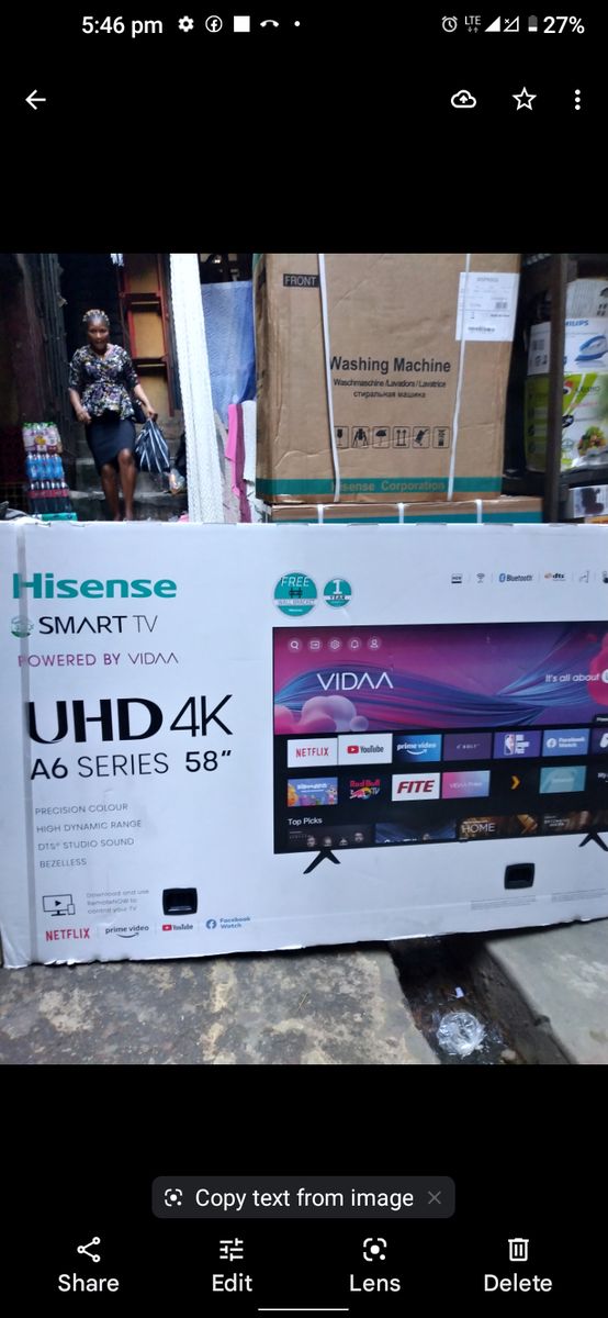 58 Inch SmartHD 4K TV+Bluetooth,Netflix,Youtube&DSTV Now APP