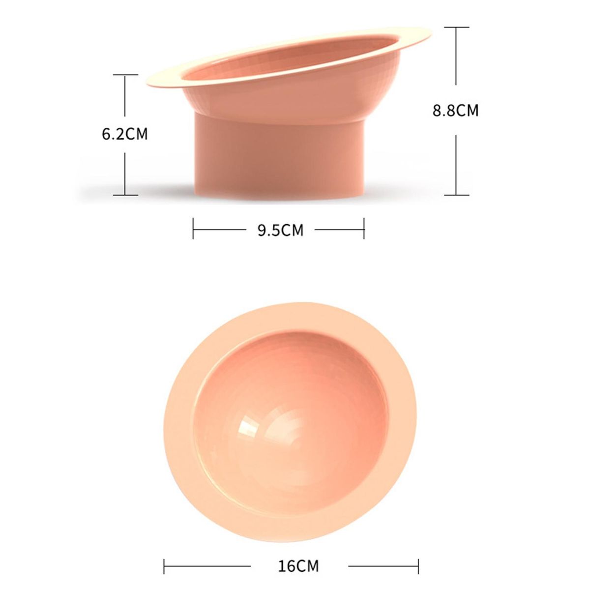 Pet Food Bowl Small Large Pet Water Food Feeding Bowl Pink