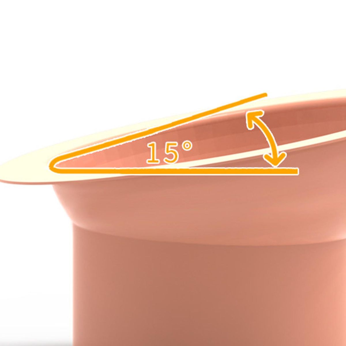 Pet Food Bowl Small Large Pet Water Food Feeding Bowl Pink