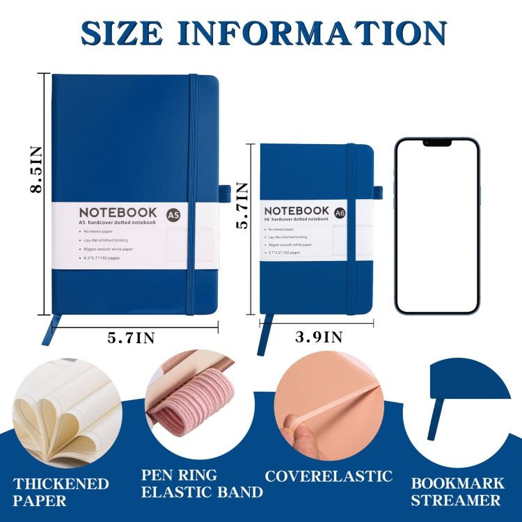 A6 PU Leather Notebook Business Notepad