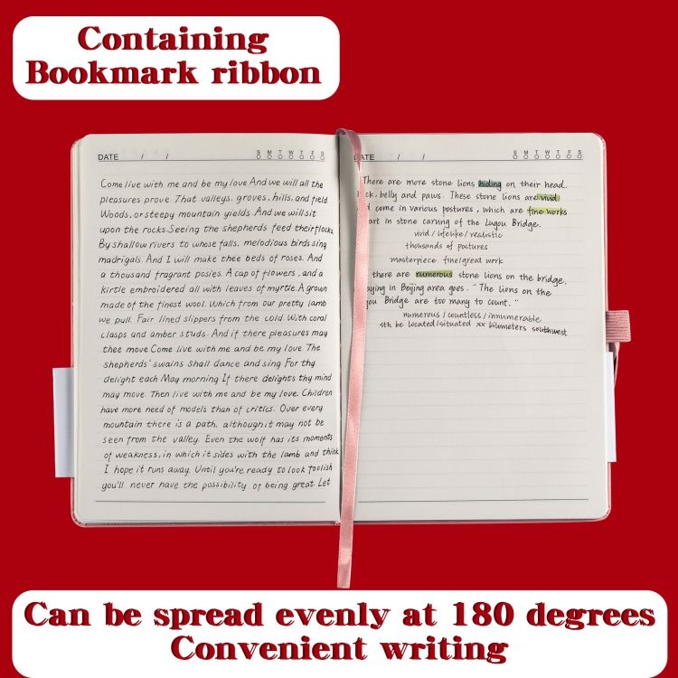A6 PU Leather Notebook Business Notepad