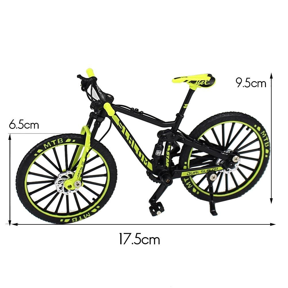 Mini 1 10 Alloy Bicycle Model Diecast Metal Finger Mountain Bike Downhill Bike Adult Collectible Children Toys,Orange