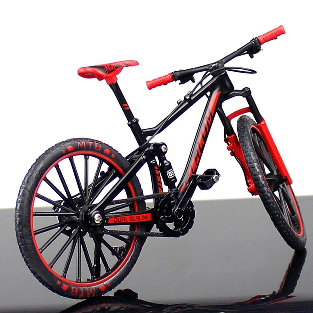 Mini 1 10 Alloy Bicycle Model Diecast Metal Finger Mountain Bike Downhill Bike Adult Collectible Children Toys,Orange