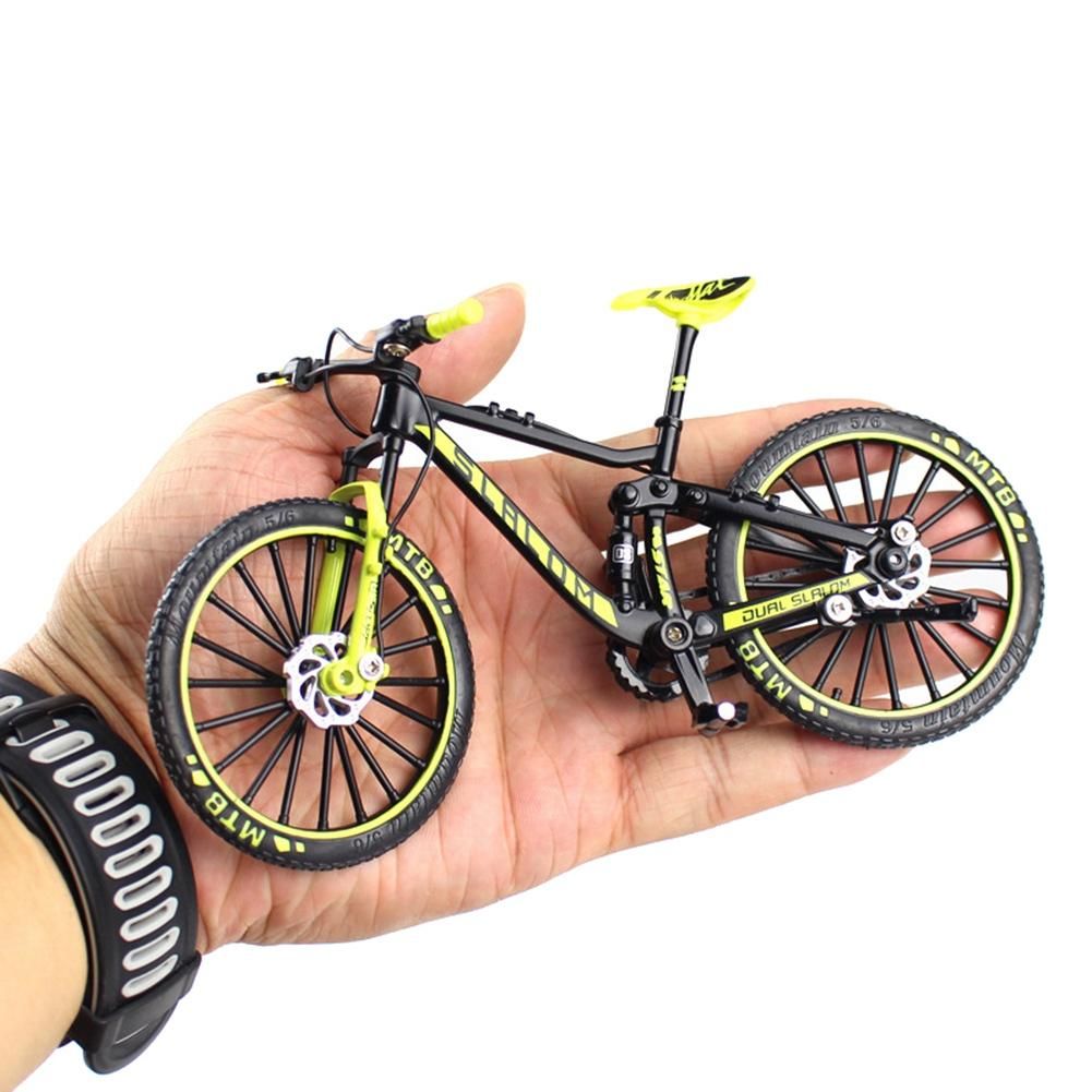 Mini 1 10 Alloy Bicycle Model Diecast Metal Finger Mountain Bike Downhill Bike Adult Collectible Children Toys,Orange