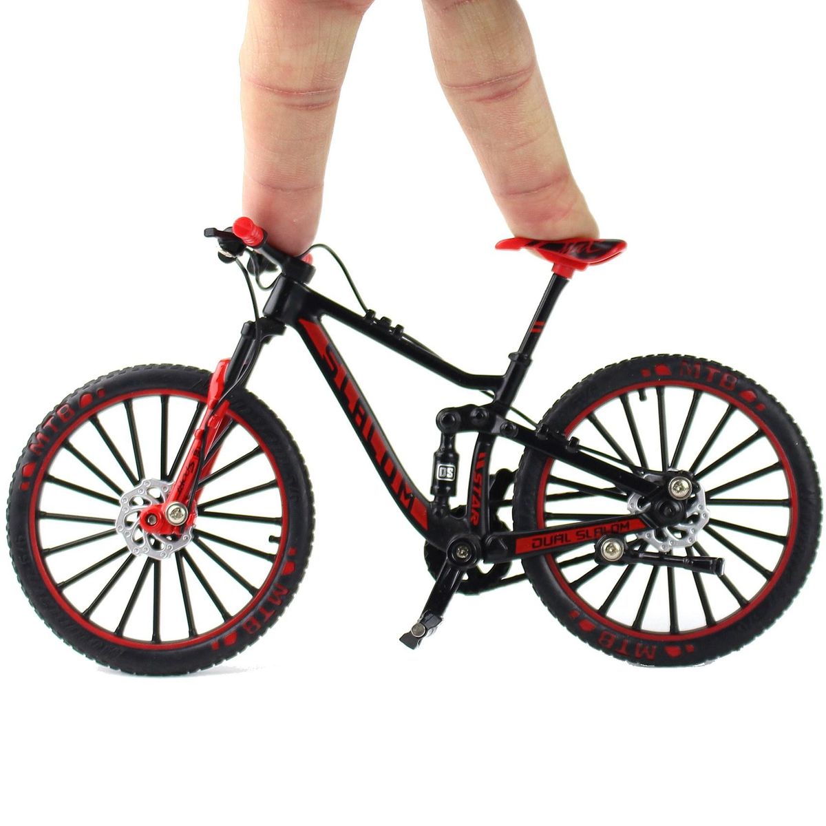 Mini 1 10 Alloy Bicycle Model Diecast Metal Finger Mountain Bike Downhill Bike Adult Collectible Children Toys,Orange