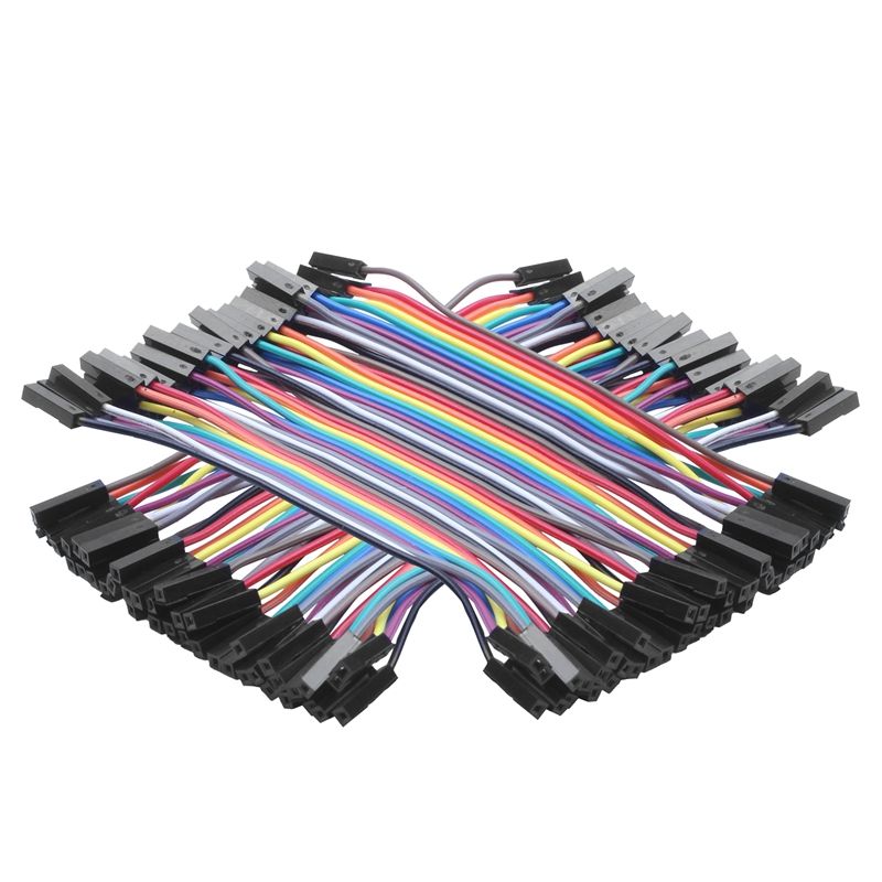 200pcs 10cm 2.54mm Female To Female Breadboard Jumper Wire