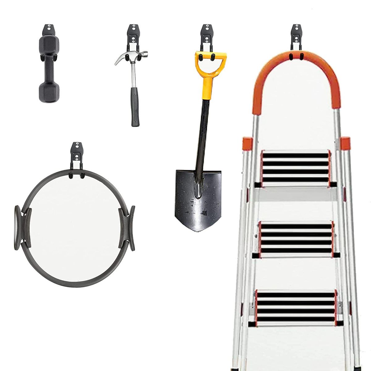 2 Pack Garage Hooks Heavy Duty Wall Mount Organizer Garage