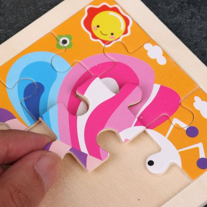 Small Puzzle  Hildren's Puzzle 9 Pie Es Of Woody Forest Animal Story Puzzle-Multicolor-Fire Truck