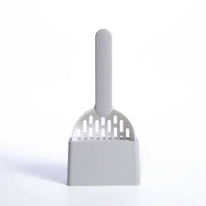 Pet Shovel Cat Litter Shovel Set Corrosion-Resistant Cat Cleaning Suppiles Cat Toilet-Gray And White