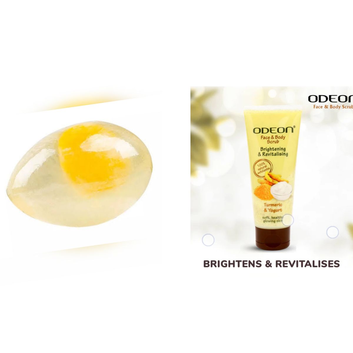 Face Soap + Odeon Turmeric And Yogurt Face Scrub