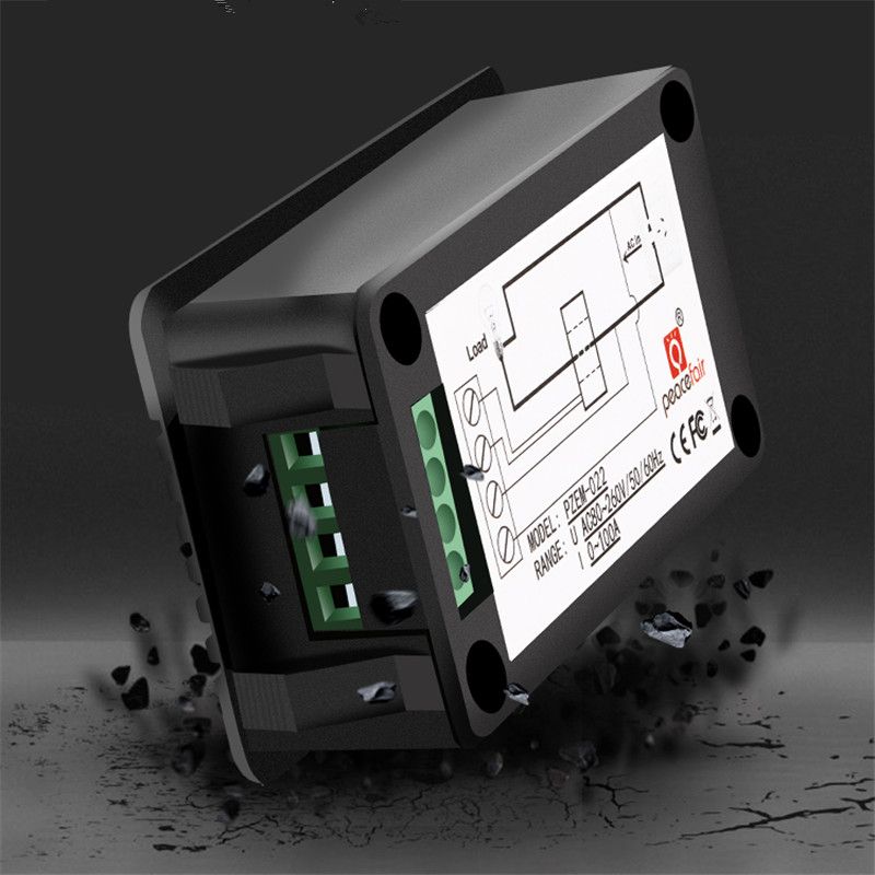 PowMr PZEM AC 6in1 220V100A Single Phase Digital Ampermeter Power Energy Voltmeter Ammeter Volt Watt Kwh Factor Meter Split CT