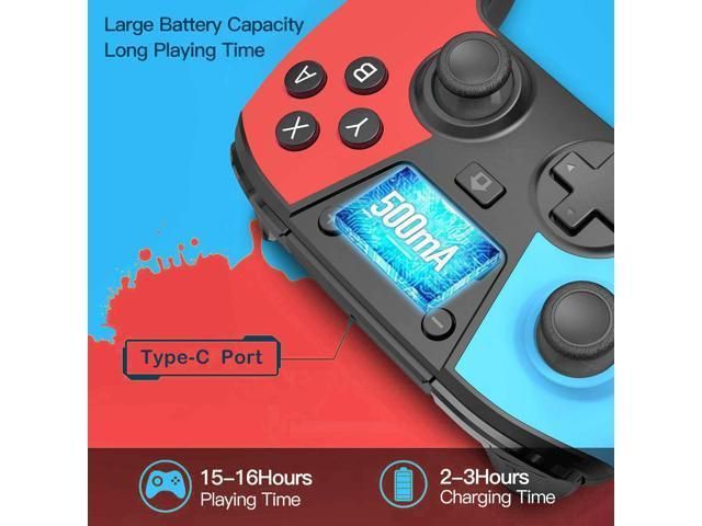 Wireless Controller Compatible With Switch Pro Switch Console Gamepad Joystick Support Gyro Axis Dual Vibration Turbo Capture Function Motion Control