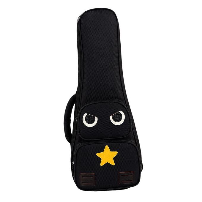 Ukulele Black Bag Adjustable Belt Canvas Carrying Bag Handbag
