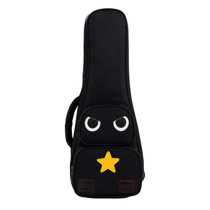 Ukulele Black Bag Adjustable Belt Canvas Carrying Bag Handbag