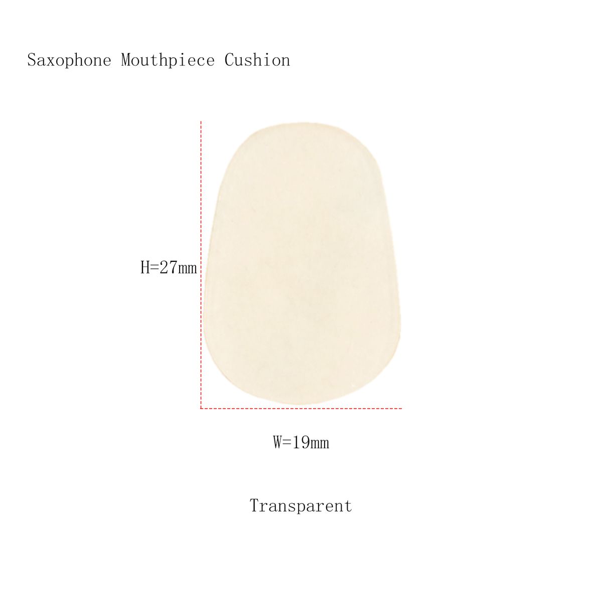 10 PCS 0.5mm Thick Mouthpiece Cushion For Saxophone Clarinet