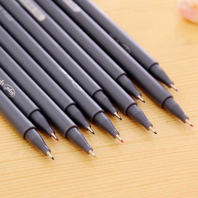 10 Pcs Set Sipa Micron Color Pen Fine Line Drawing Pens