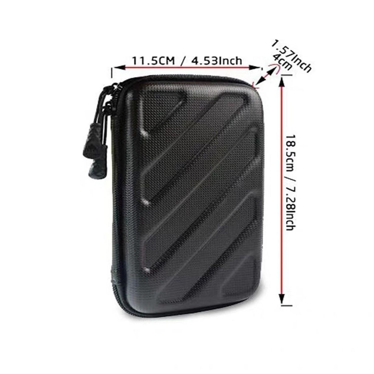 Electronics Cord Case Double Layer Electronic Accessories Organizer Hard EVA Shell Storage Case for Cables, Power Banks, USB, Hard Drive, Memory Cards, Plug and More