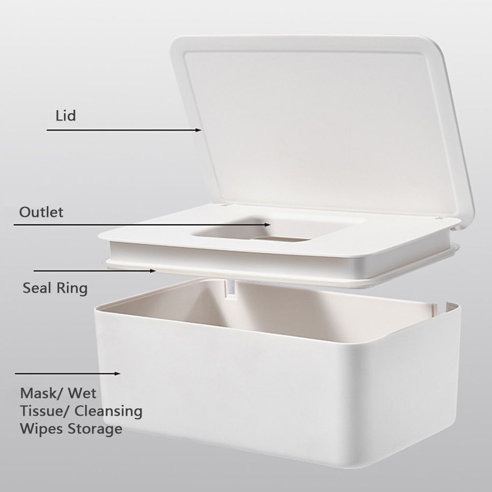 Disposable Mask Storage Box Dust-proof Flip Cover Mask Box