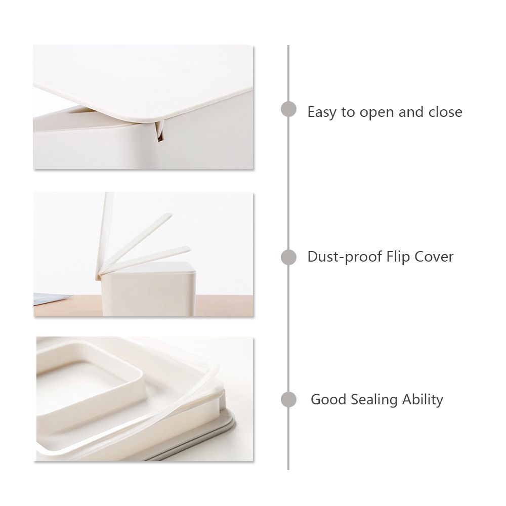 Disposable Mask Storage Box Dust-proof Flip Cover Mask Box