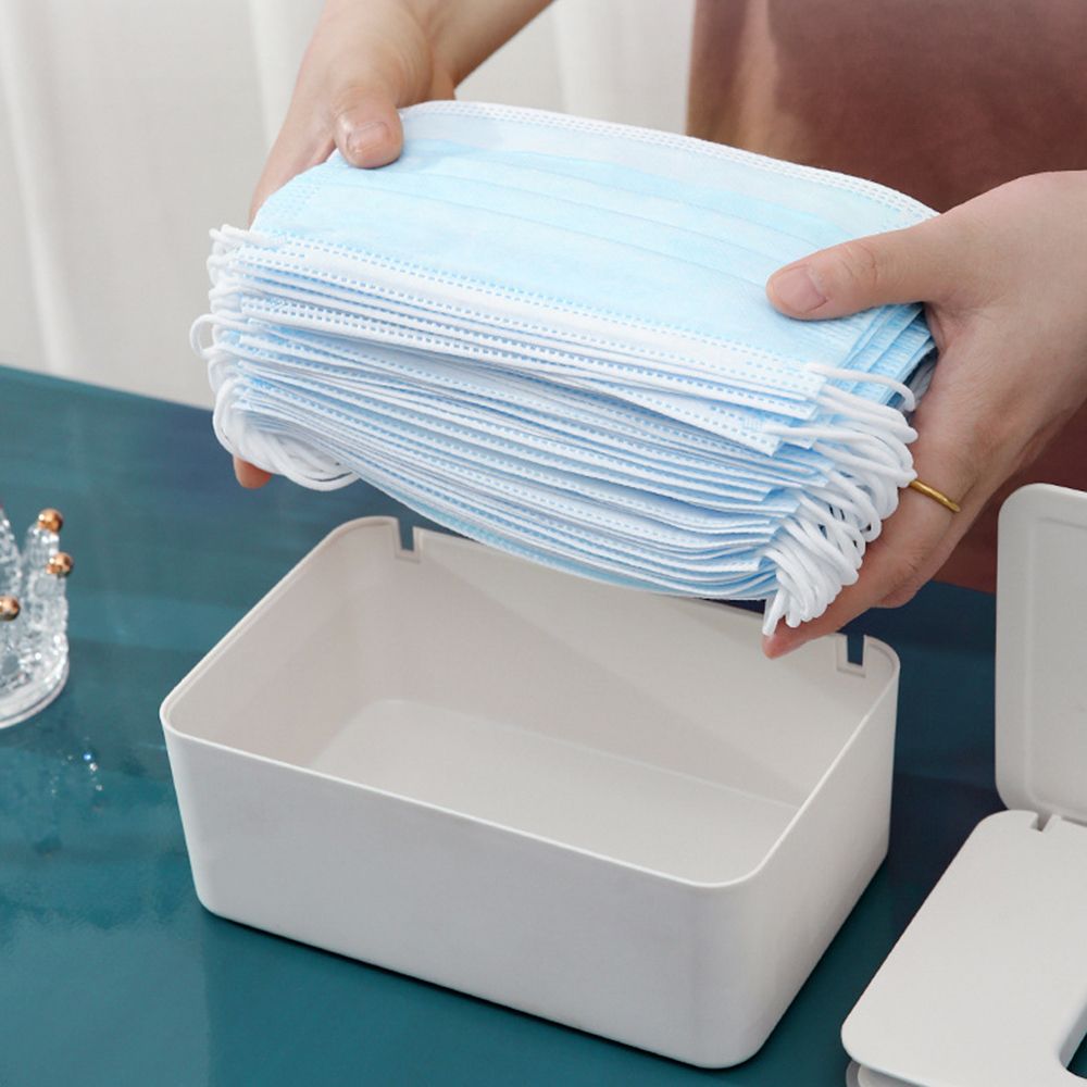 Disposable Mask Storage Box Dust-proof Flip Cover Mask Box