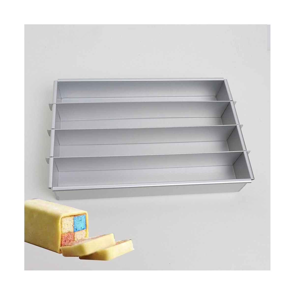 2Pcs Cake Mold Box Cutting Strip Mold Cooling Plate