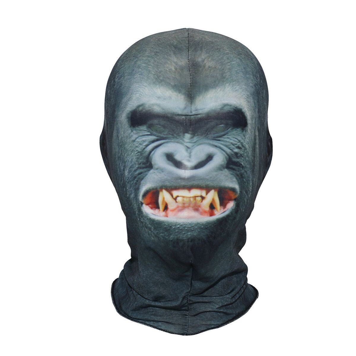 3D Gorilla Pattern Polyester Fleece Animal Character Cover Halloween Scary Cover Gorilla Angry