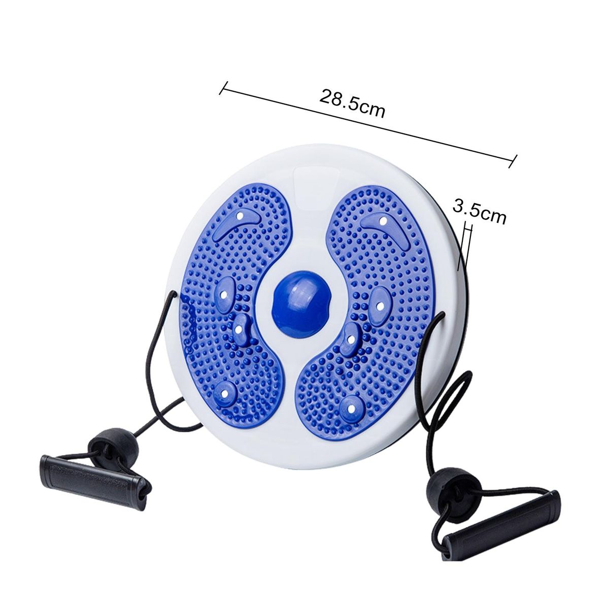 Waist Twist Board Twist Tone Balance Board with Foot for Weight Blue