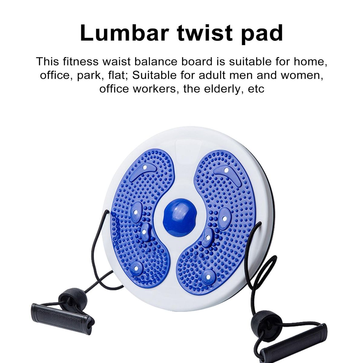 Waist Twist Board Twist Tone Balance Board with Foot for Weight Blue