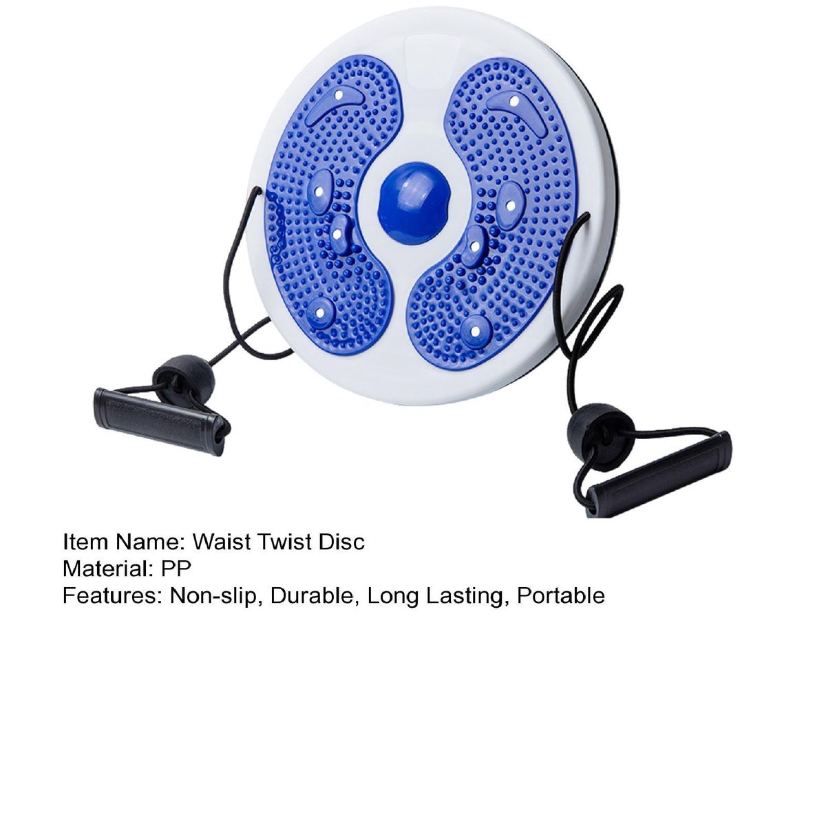 Waist Twist Board Twist Tone Balance Board with Foot for Weight Blue