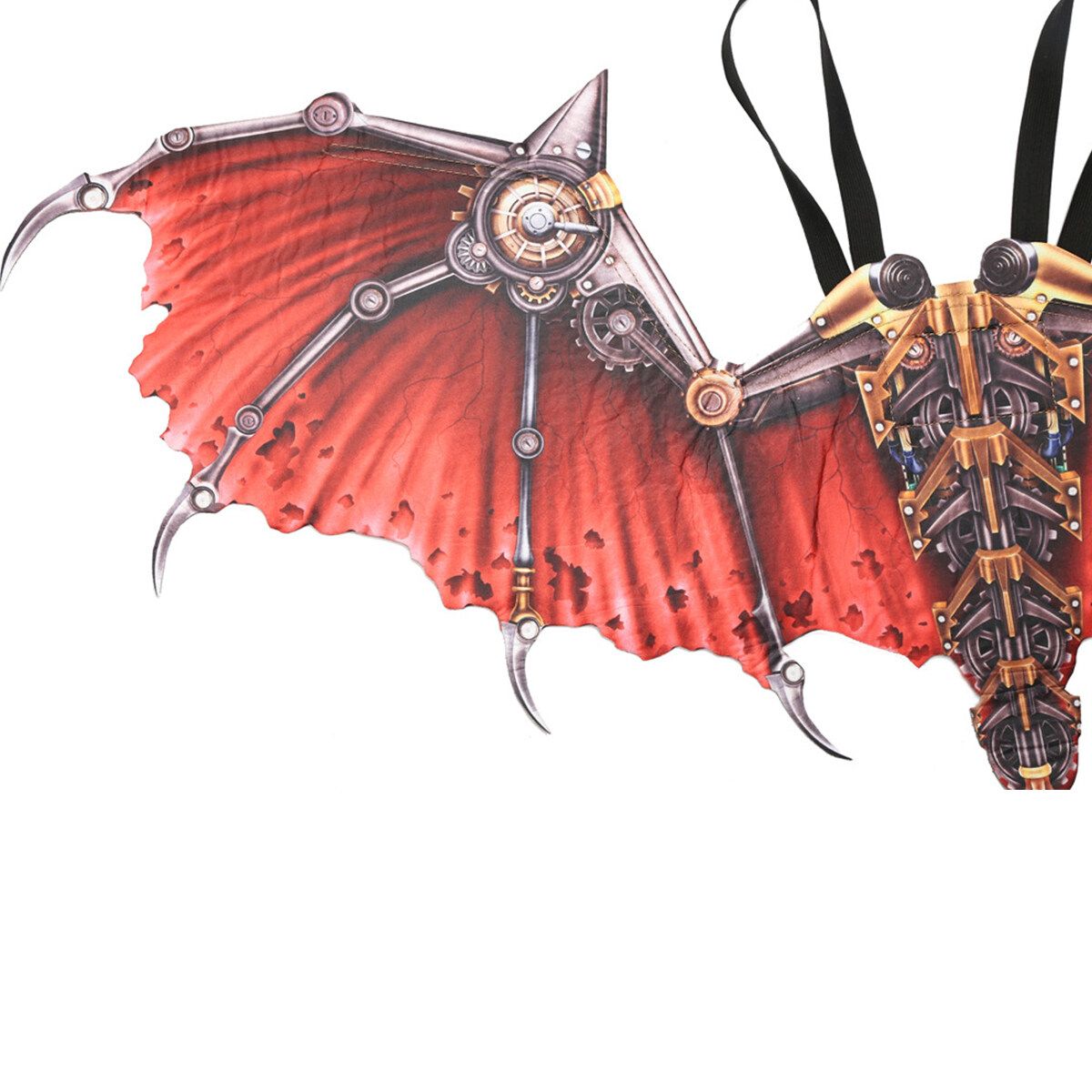 3D Dragon Wing Halloween Mardi Gras Dragon Costume Party Cosplay Wings Decorate Chili Red