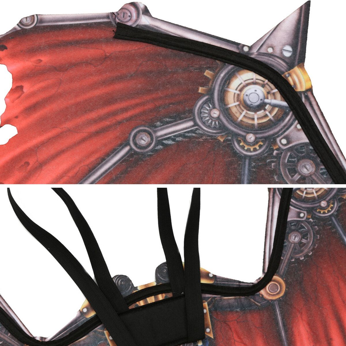 3D Dragon Wing Halloween Mardi Gras Dragon Costume Party Cosplay Wings Decorate Chili Red