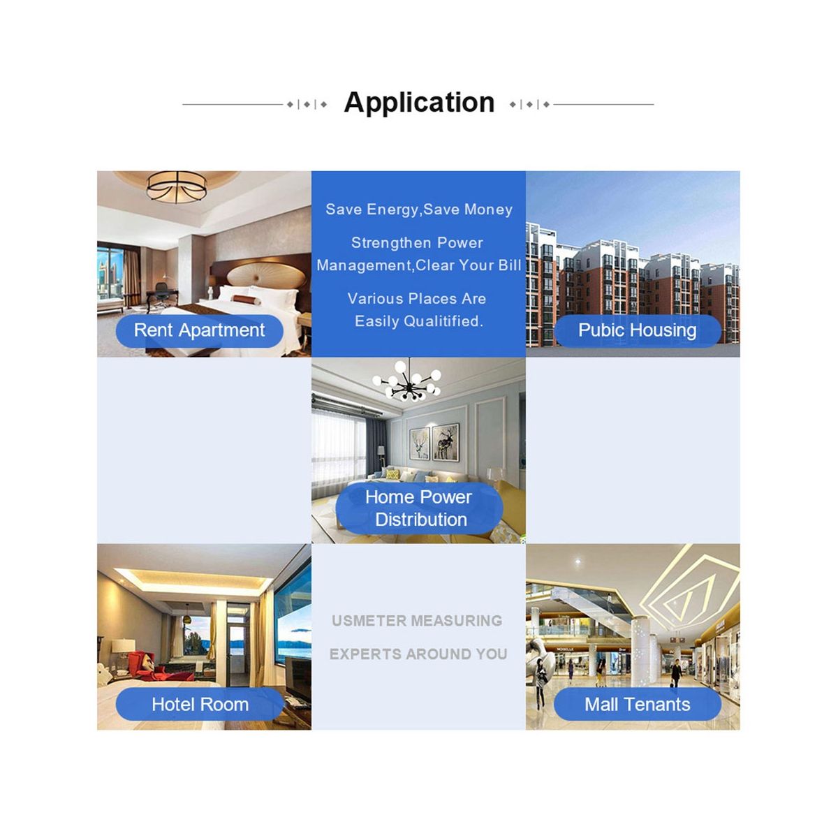 Three Phase 4 Wires Digital Power Electric Electricity Meter KWh Power Consumption Monitor DIN Rail Mount AC 380V 400V B