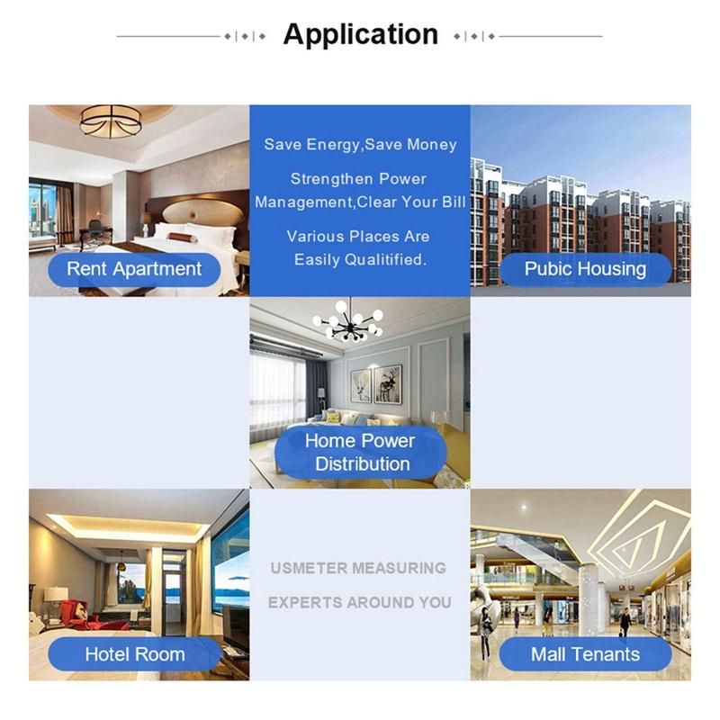 Three Phase 4 Wires Digital Power Electric Electricity Meter KWh Power Consumption Monitor DIN Rail Mount AC 380V 400V B