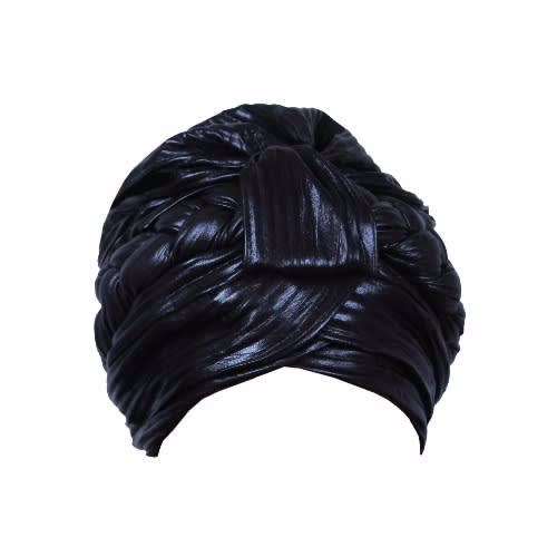 Turban Twisted Cap - Black
